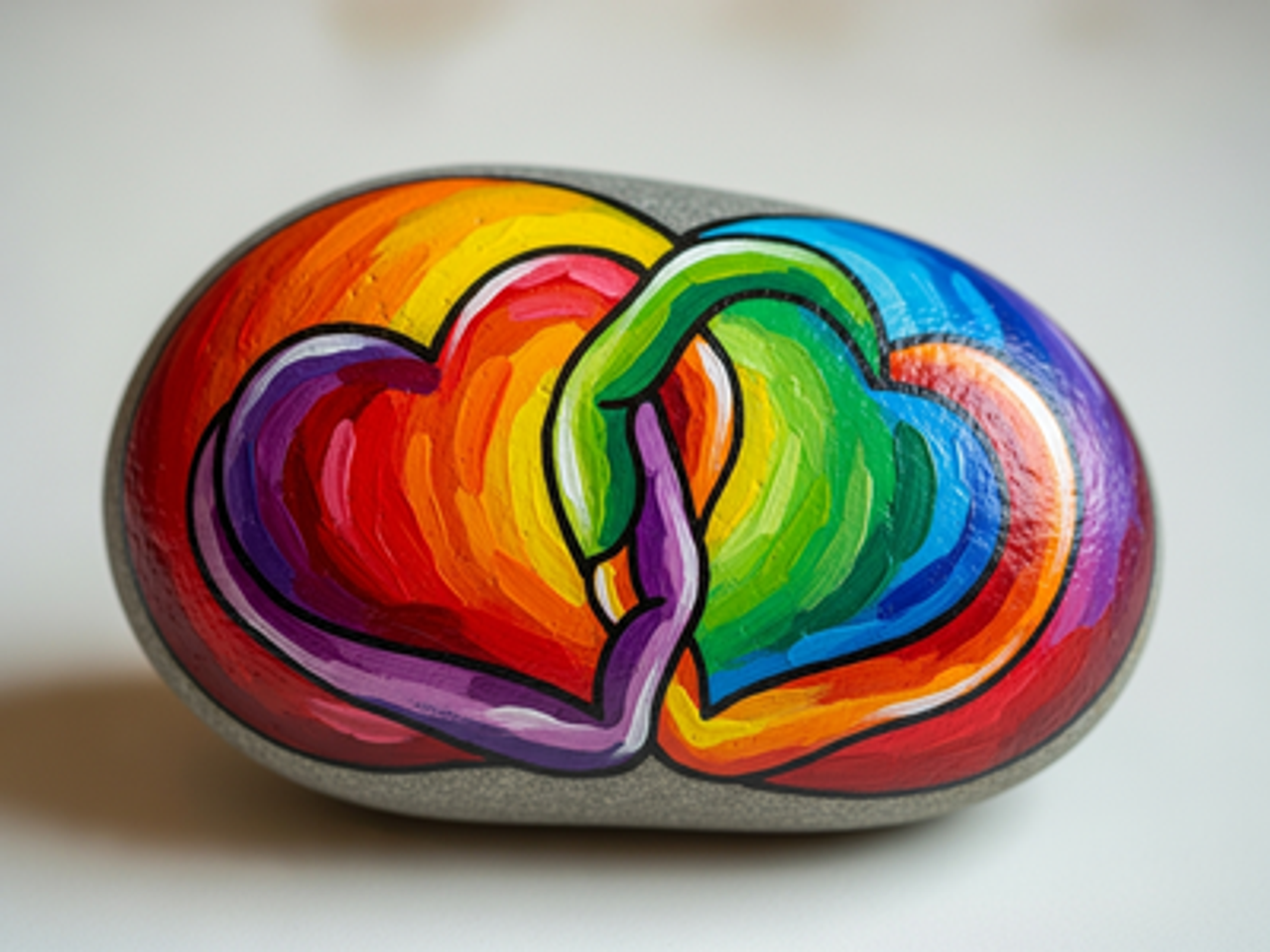 Friendship Stone Rock Painting