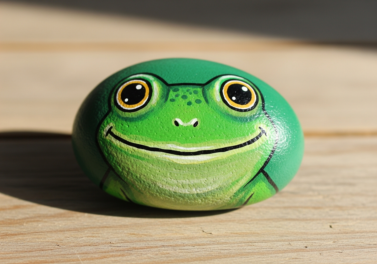 Frog Rock Painting