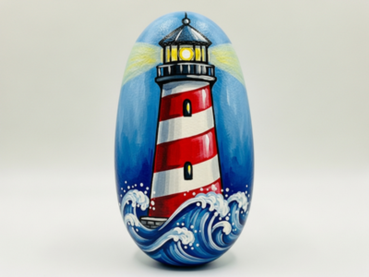 Lighthouse Rock Painting