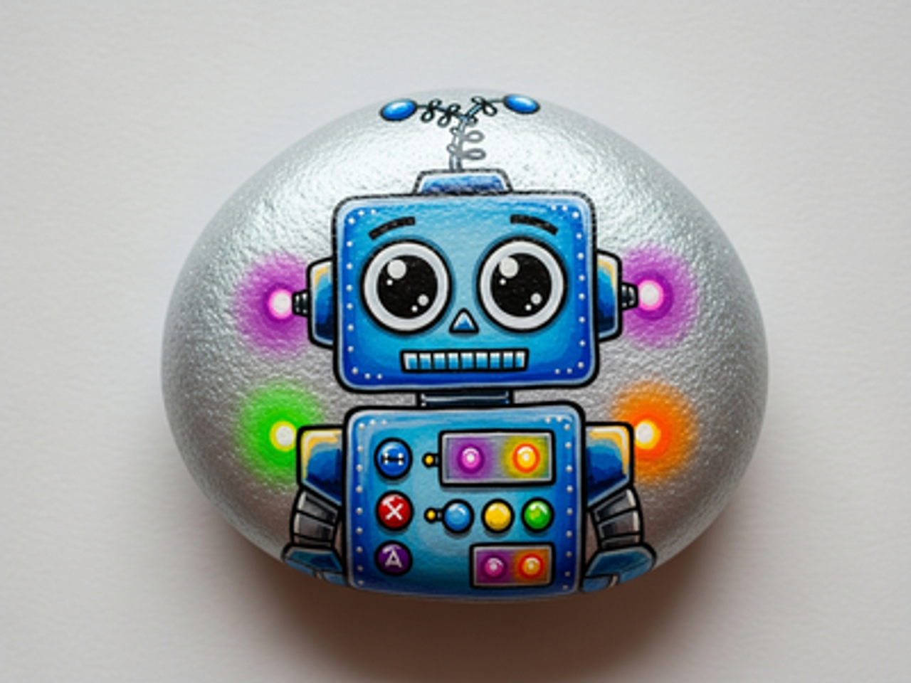 Robot Rock Painting